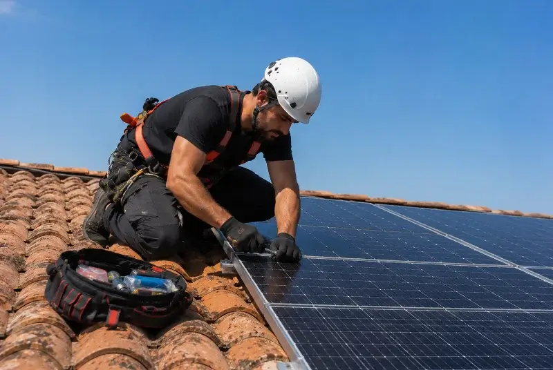 Maintenance et monitoring de panneaux solaires à Nesmy